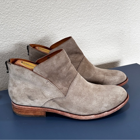 KORK-EASE Ryder Boots Marmotta BROWN Suede Leather Womens 10 M Kork Ease Booties - Picture 3 of 9